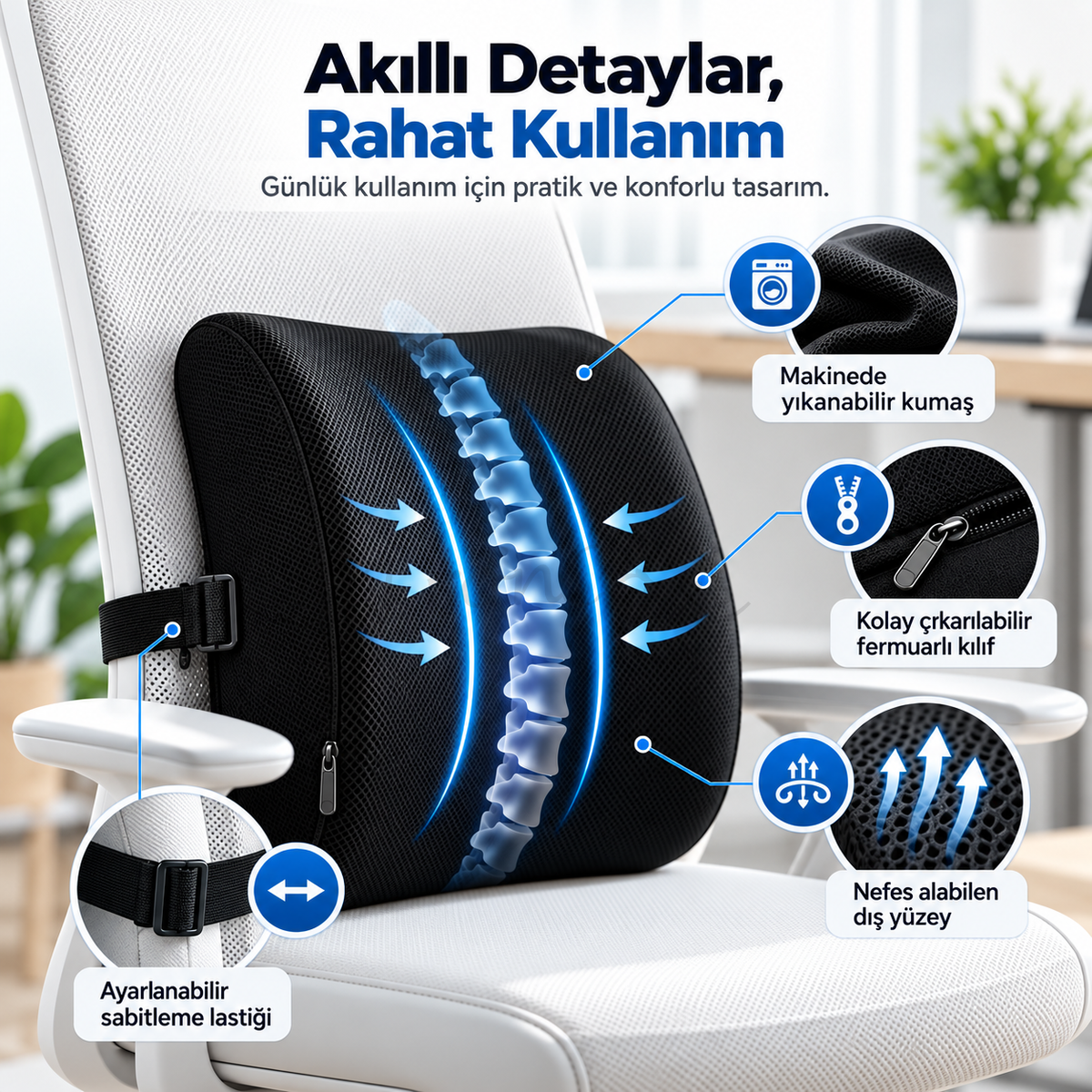 Ortopedik Bel ve Sırt Minderi