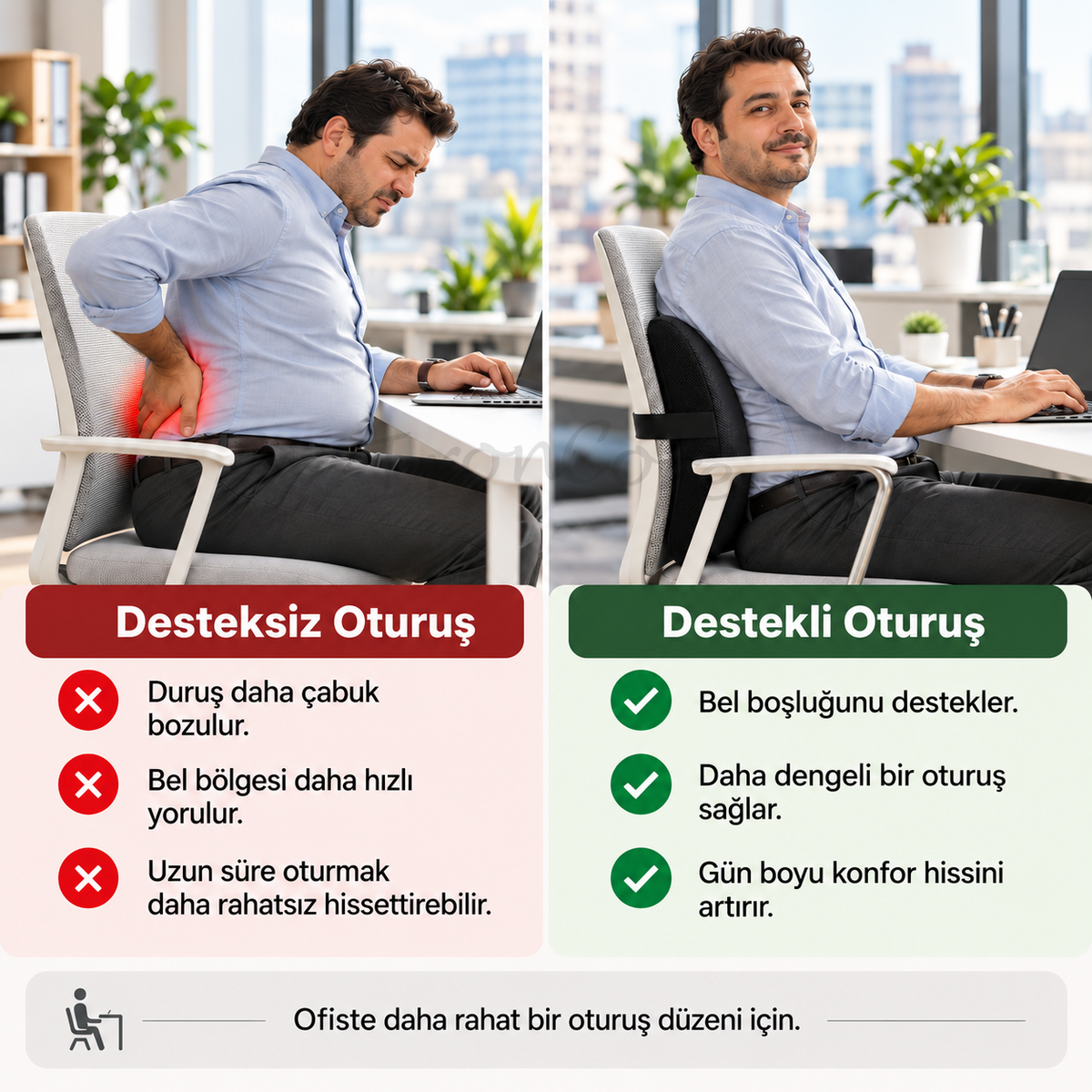 Ortopedik Bel ve Sırt Minderi