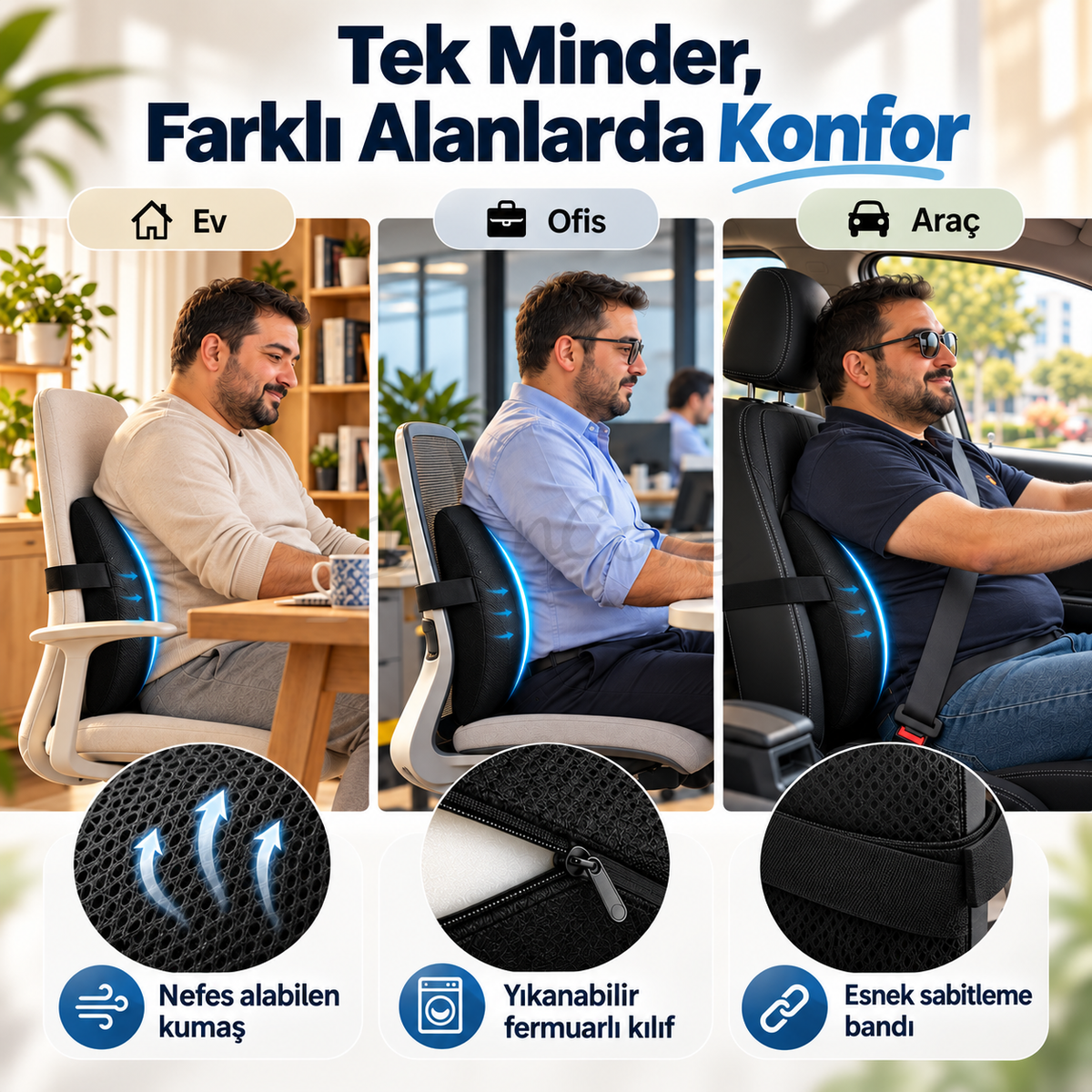 Ortopedik Bel ve Sırt Minderi