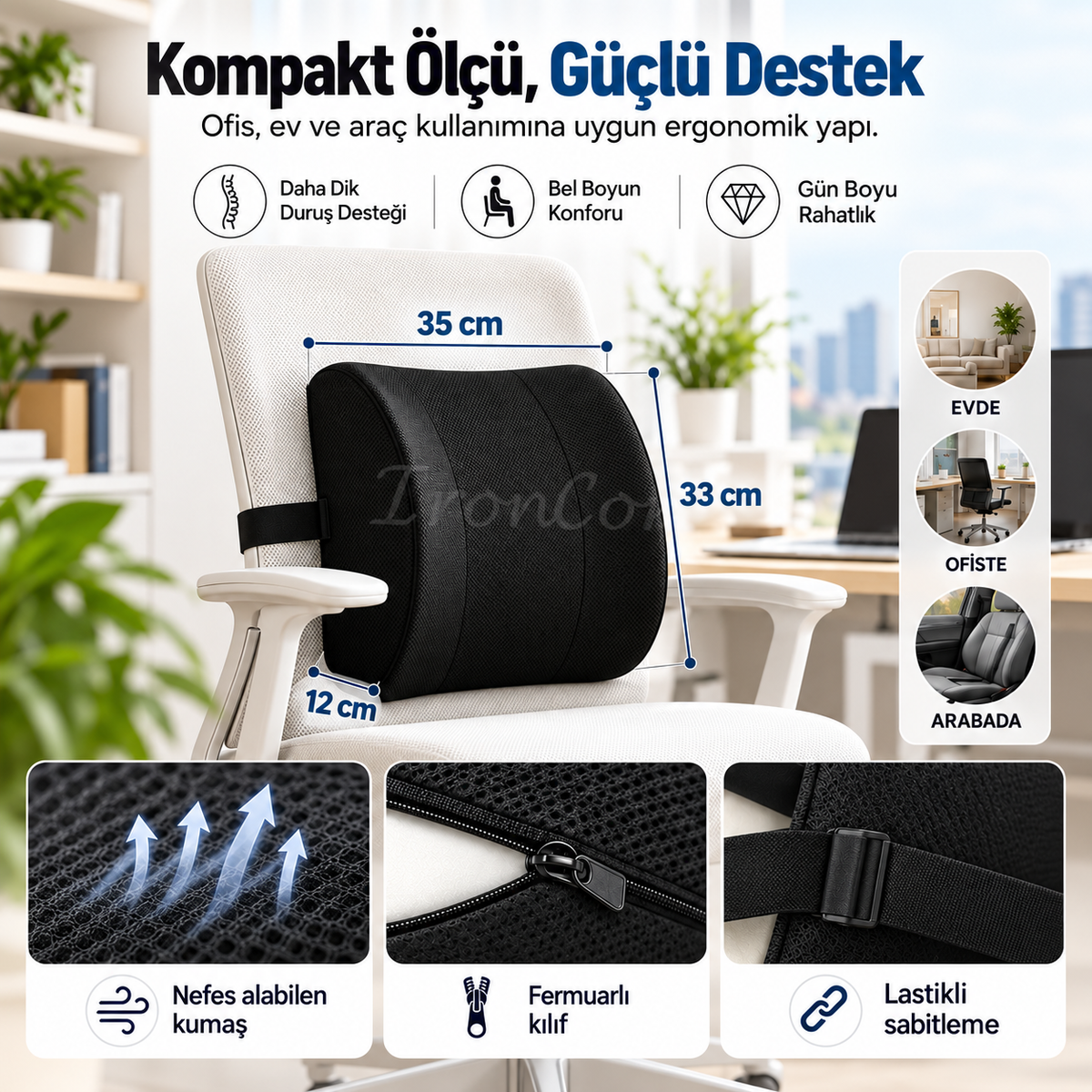 Ortopedik Bel ve Sırt Minderi