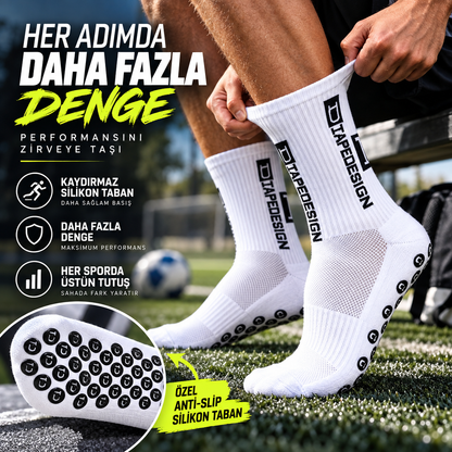 Kaydırmaz Silikon Tabanlı Halısaha & Futbol Çorabı
