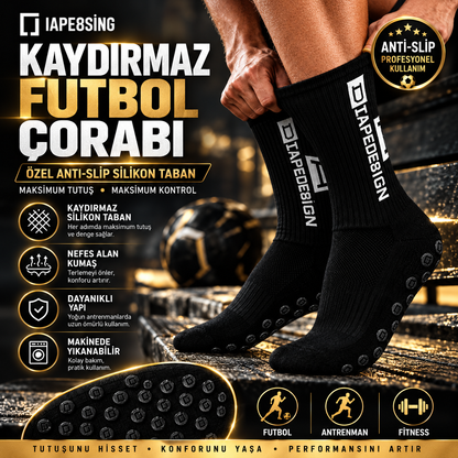 Kaydırmaz Silikon Tabanlı Halısaha & Futbol Çorabı